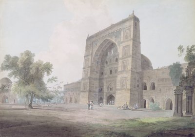 Haupteingang der Jami-Moschee, Jaunpur, 1789 von Thomas und William Daniell